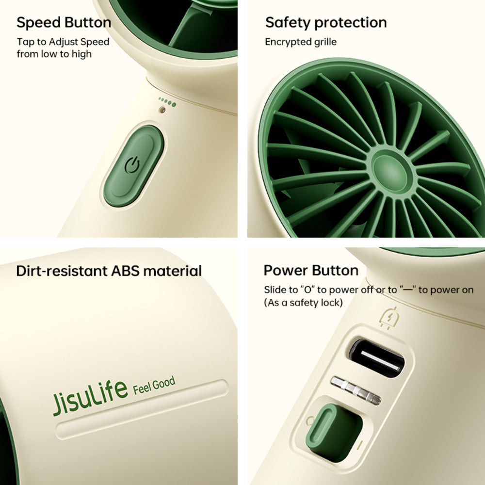 Jisulife Handheld Fan Life 10 - Beige Christmas Edition