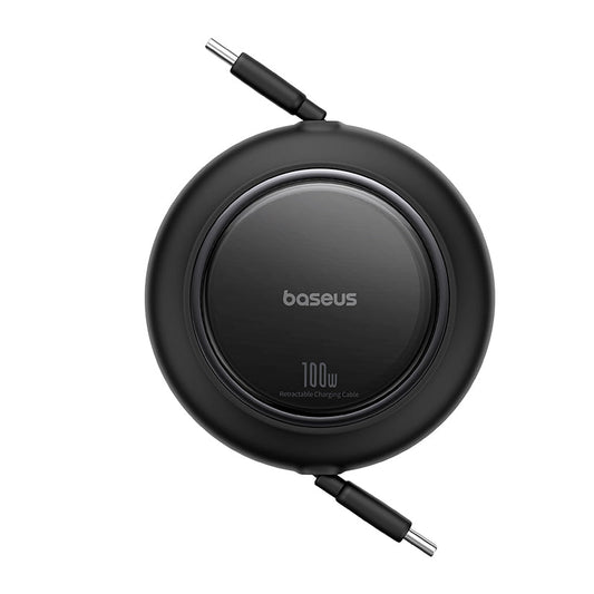 Baseus_Free2Draw_Mini_Retractable_USB-C_Cable_100W_Cluster_Black_1_On_White_Background