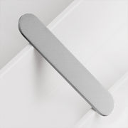 HOTO Clicclic Three-Piece Nail Clipper Set Silver metal rod with textured surface on a light gray background