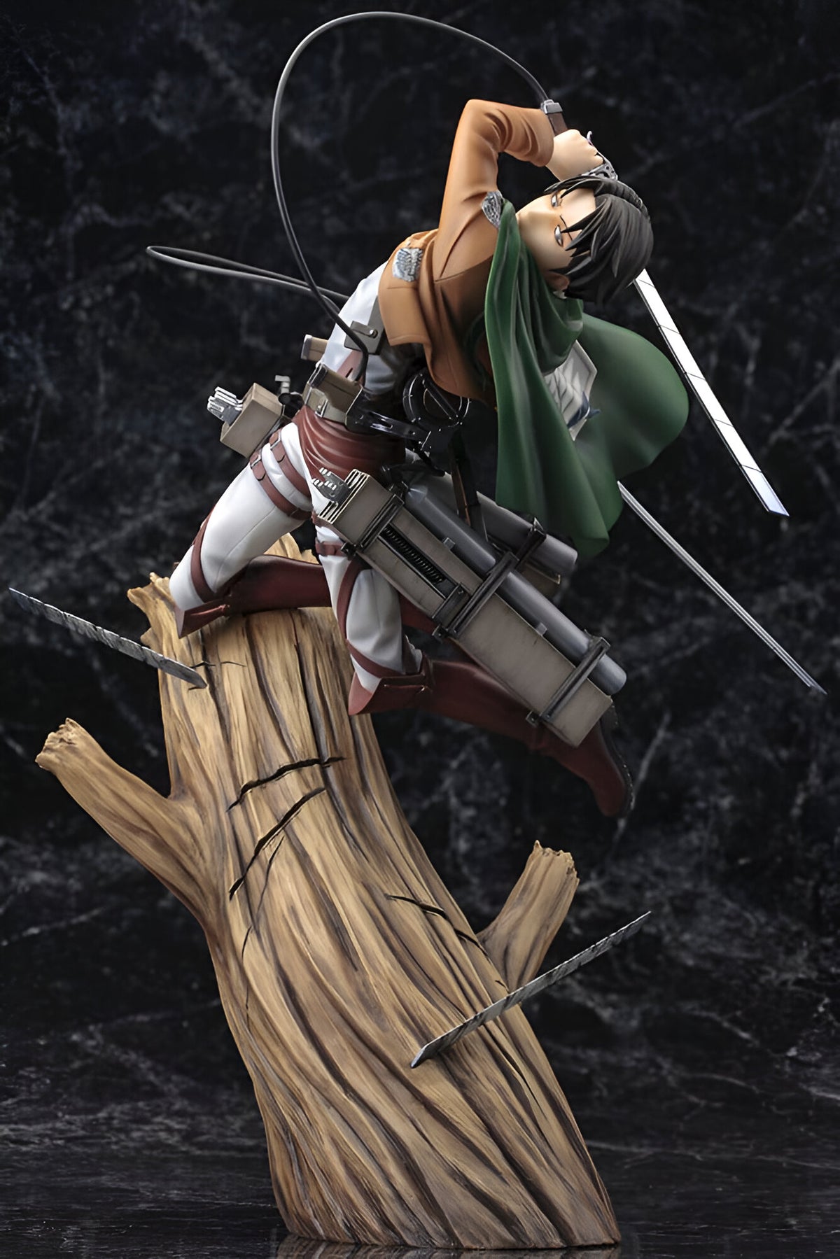 Attack on Titan Levi Ackerman Tree Figure white background 6