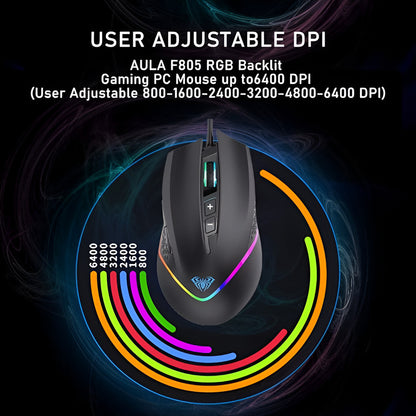 Aula Wind F805 Gaming Mouse