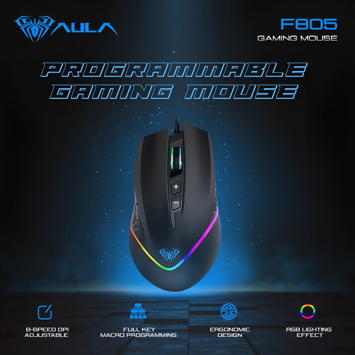 Aula Wind F805 Gaming Mouse