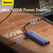 Baseus 6-in-1 Ultrajoy Series 6 Port Hub Type-C Docking Station 6