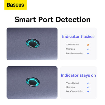 Baseus 6-in-1 Ultrajoy Series 6 Port Hub Type-C Docking Station 9