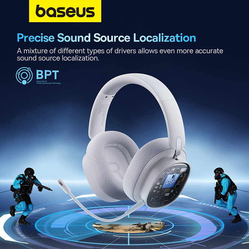 Baseus AeQur GH02 RGB Gaming Wireless Bluetooth 5.3 Headset with Mic 5
