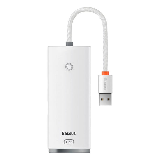 Baseus Lite Series 4-Port USB-A HUB Adapter (USB-A to USB-A 3.0 x4) - 25cm White 1