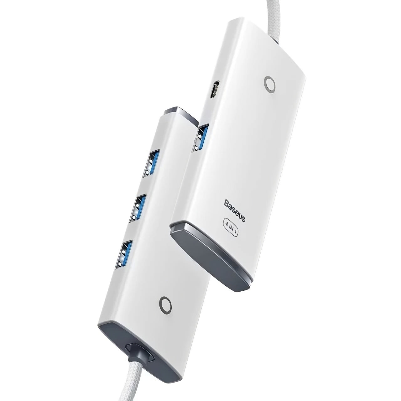 Baseus Lite Series 4-Port USB-A HUB Adapter (USB-A to USB-A 3.0 x4) - 25cm White 2