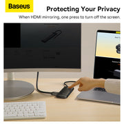 Baseus Lite Series 5-Port Type-C HUB Docking Station - Black 5