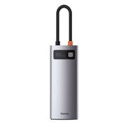 Baseus Metal Gleam Series 5-in-1 Multifunctional Type-C HUB Docking Station Silver 1