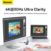 Baseus Ultrajoy 5-in-1 USB Hub (1xHDMI 4K@30Hz + 4xUSB 3.0) 5