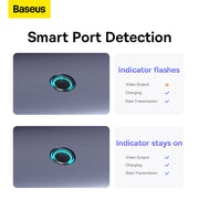 Baseus Ultrajoy 5-in-1 USB Hub (1xHDMI 4K@30Hz + 4xUSB 3.0) 8