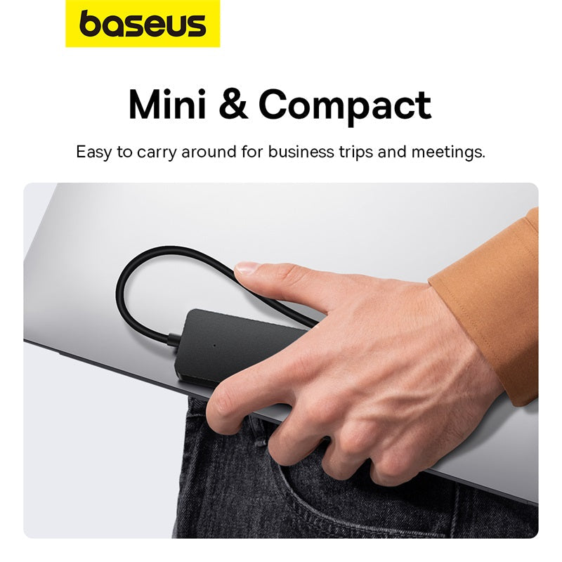 Baseus Ultrajoy Series 4-Port  HUB Lite 100cm Black 3