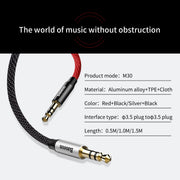 Baseus Yiven Series Audio Aux Cable 3.5mm to 3.5mm 1.5M Black 4