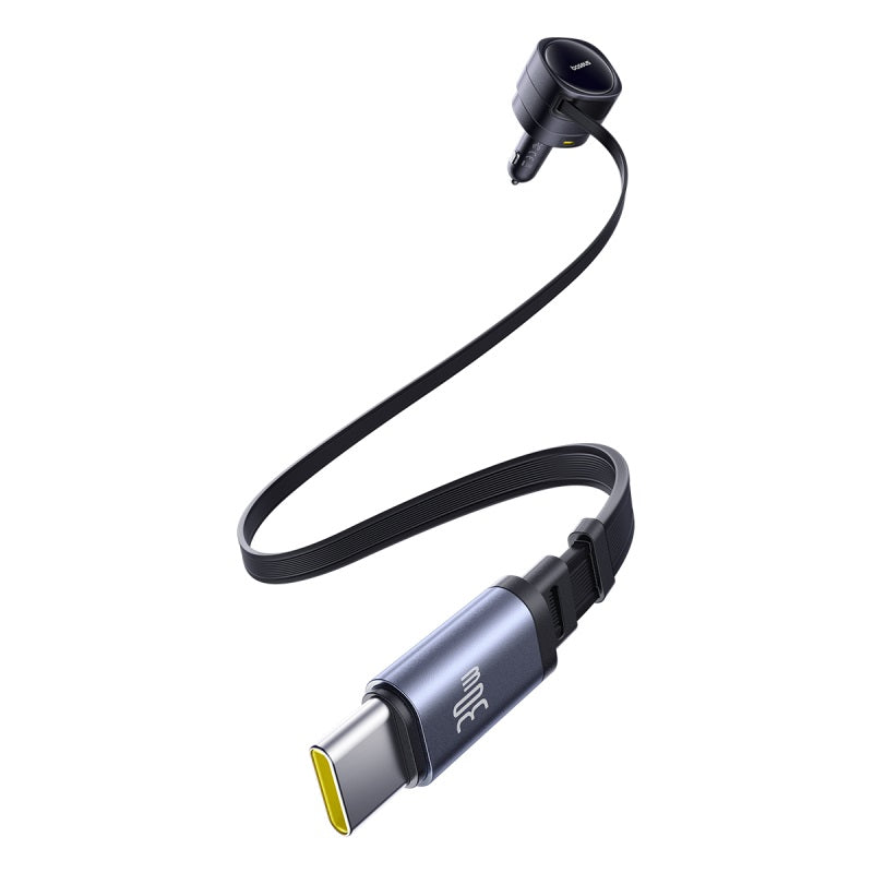 Wireless earbud with charging case on a white background
