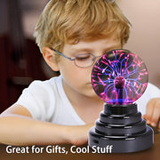 Mesmerizing Plasma Ball Lamp – Compact, Interactive Neon Light Show 4