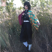 Demon Slayer Water Hashira Giyu Tomioka Anime Cosplay Set