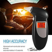 Compact Portable BAC Breathalyzer with Audible Alerts & Keychain 3