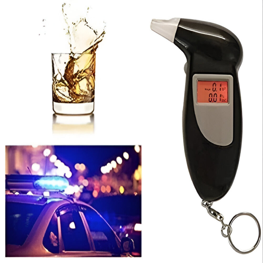 Compact Portable BAC Breathalyzer with Audible Alerts & Keychain 4