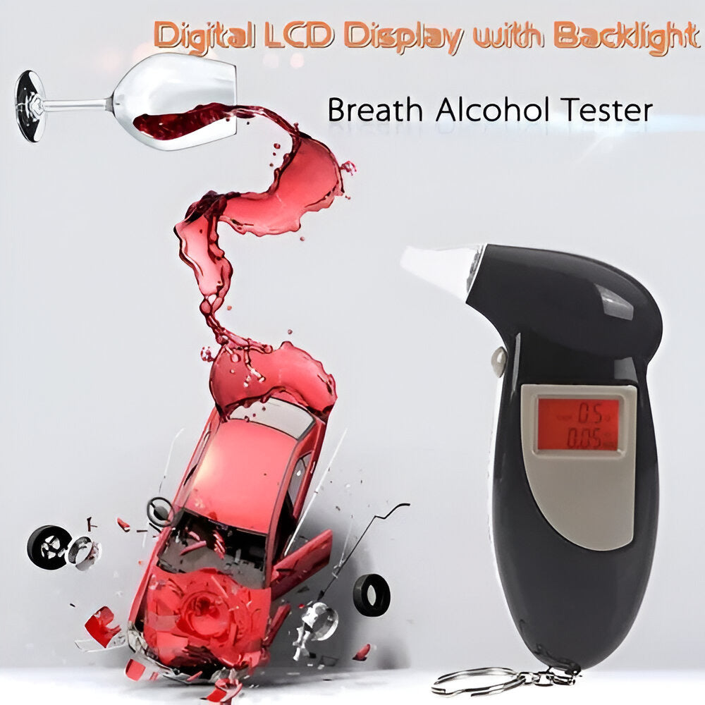 Compact Portable BAC Breathalyzer with Audible Alerts & Keychain 6