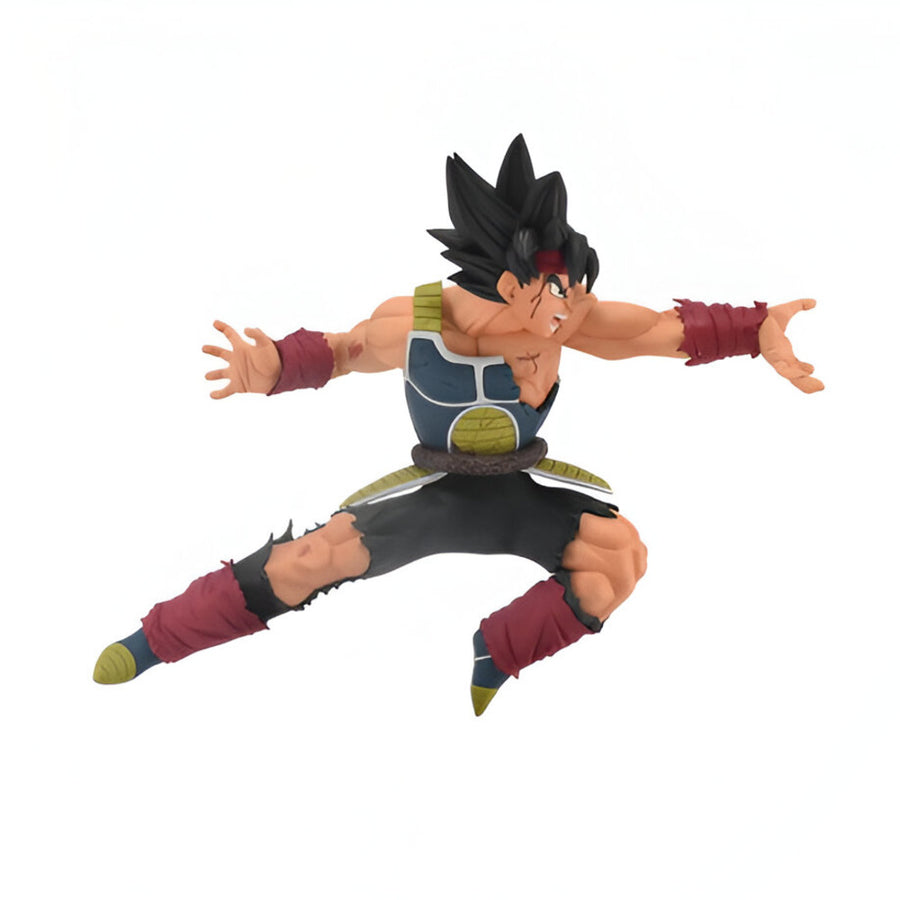 A resin figure of Bardock from the Dragon Ball Z series, featuring detailed paintwork and a dynamic pose.