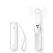 Jisulife Life8 3-in-1 Portable Fan Power Bank Torch USB-C White electronic device with USB port on a white background