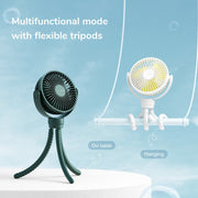 Jisulife Life1 Baby Clip Fan Portable 4000mAh Quiet Flexible with multifunctional mode with flexible tripods