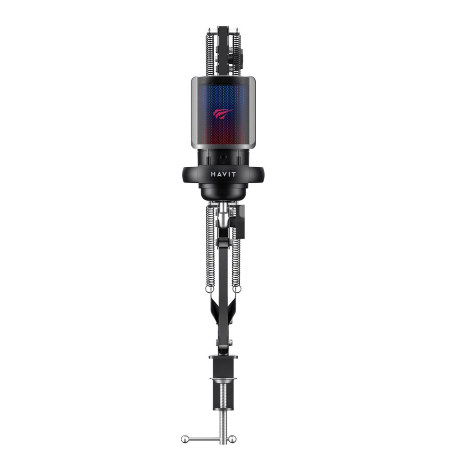 HAVIT GK50 Pro RGB USB Condenser Microphone with Boom Arm