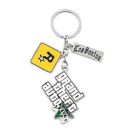 Grand Theft Auto Five Los Santos Rockstar Keychain