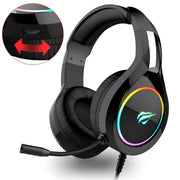 HAVIT H2232D RGB Gaming Headset 50mm Mic PS5 PC Xbox USB