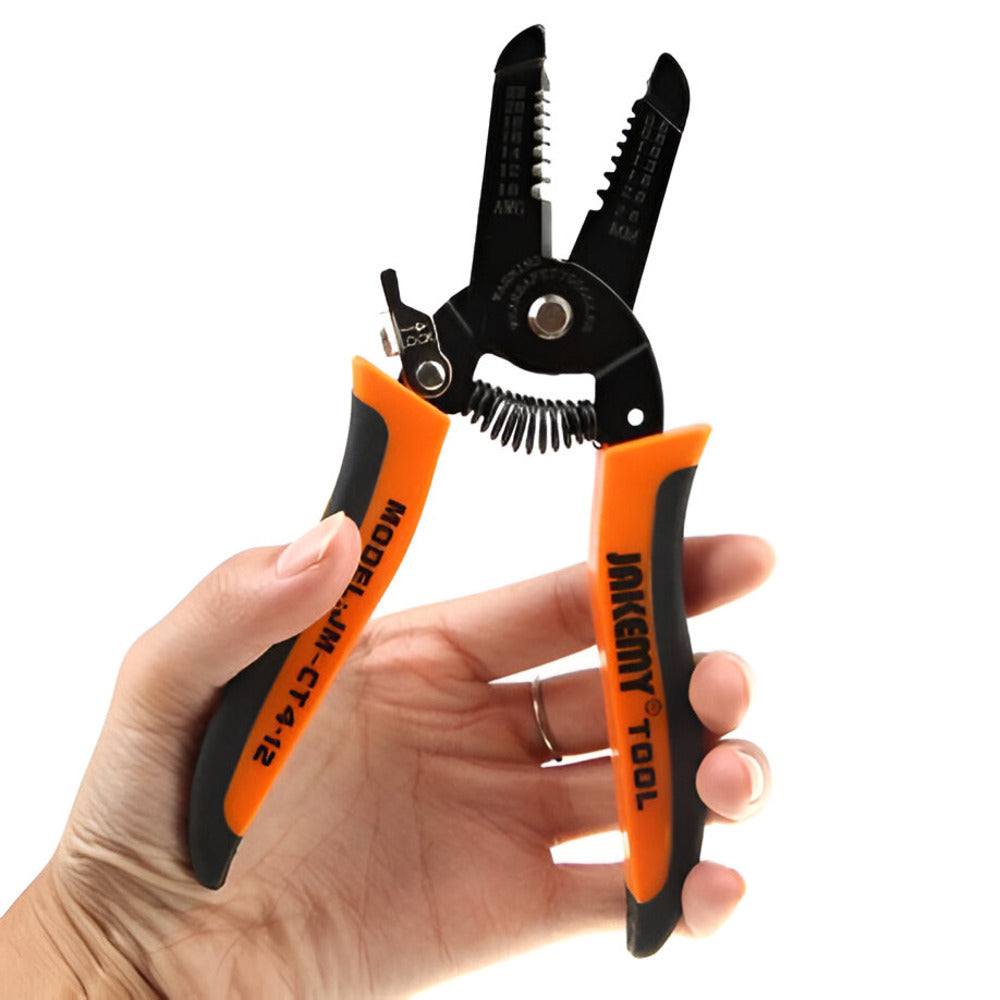 Jakemy 3D Metal Wire Stripper with Built-in Cutter and Lock