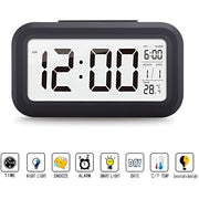 CD Digital Alarm Clock with Intelligent Blue Backlight and Adjustable Snooze 5