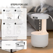 Cooling Mist Humidifier with Anti-Gravity Water Droplet Effect – Unique and Compact 3