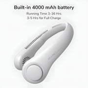 Jisulife Life3 Bladeless Neck Fan 4000mAh Hands-Free Cooling running time 3 to 16hrs