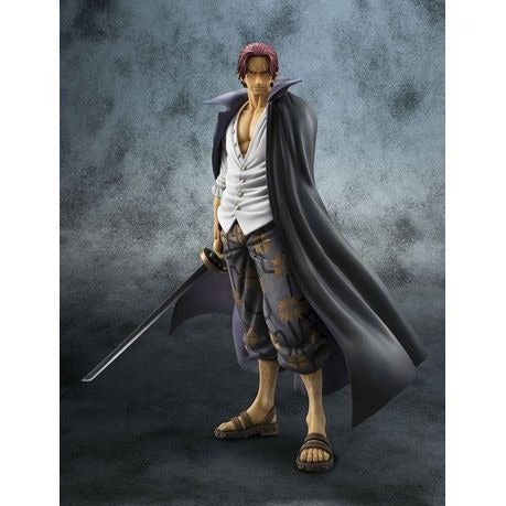 One Piece Shanks POP DX 25cm Tall Anime Figure with Interchangeable Parts