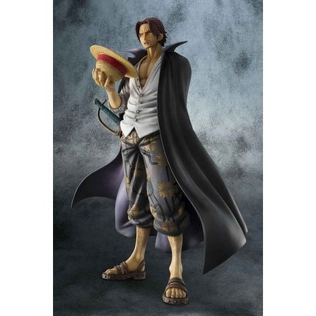 One Piece Shanks POP DX 25cm Tall Anime Figure with Interchangeable Parts