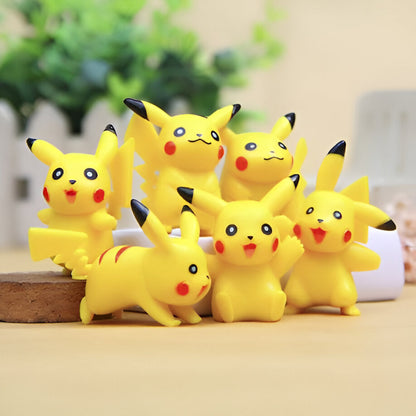 Pokémon 6 Posing Pikachu Mini Figure Collector Set