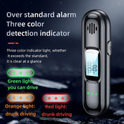 Rechargeable Portable Non-Contact Alcohol Breathalyzer with 3-Color Warning 6