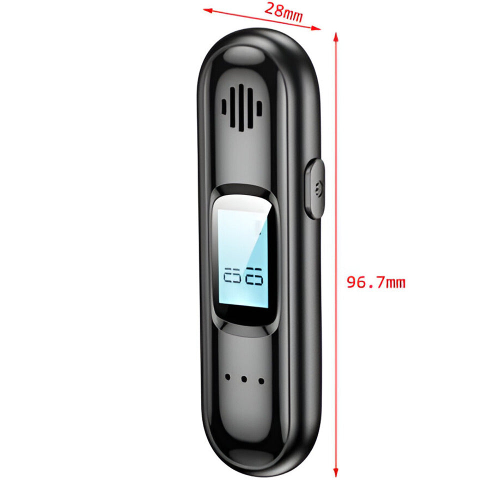 Rechargeable Portable Non-Contact Alcohol Breathalyzer with 3-Color Warning 2