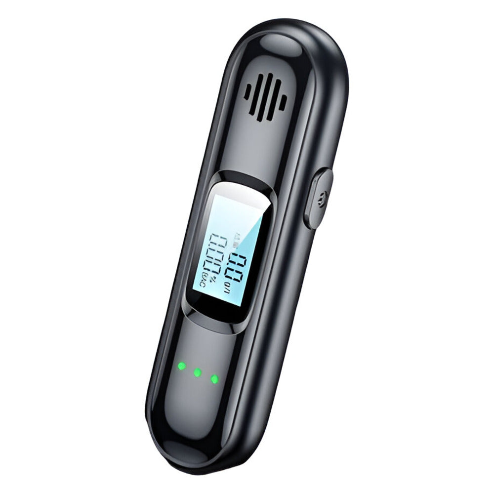 Rechargeable Portable Non-Contact Alcohol Breathalyzer with 3-Color Warning