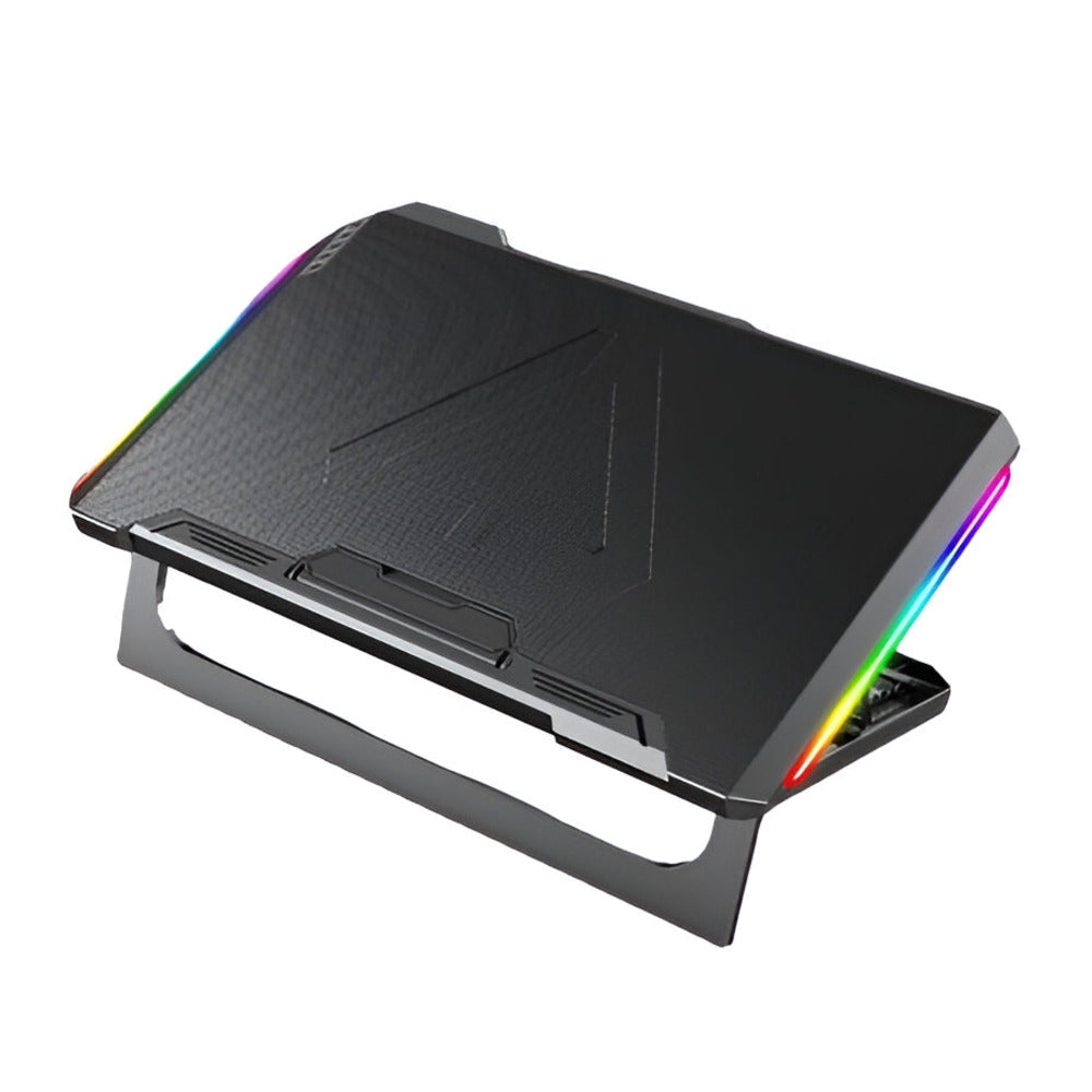R8 Max Laptop Cooling Pad with 6 Fans, RGB Lighting & Adjustable Height