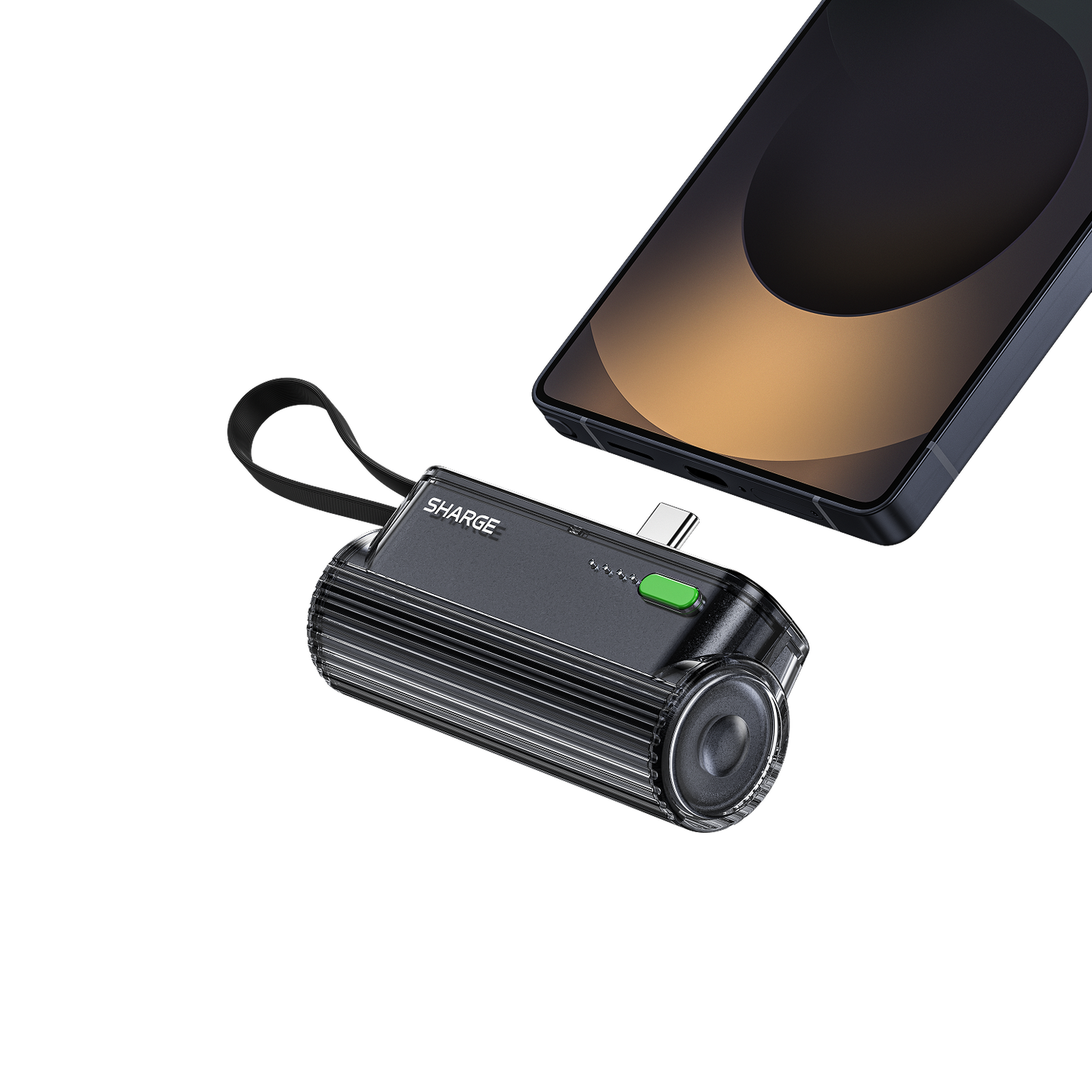 Sharge Flow Mini 2 22.5W Power Bank (5000mAh, Built‑in USB‑C & Lightning)