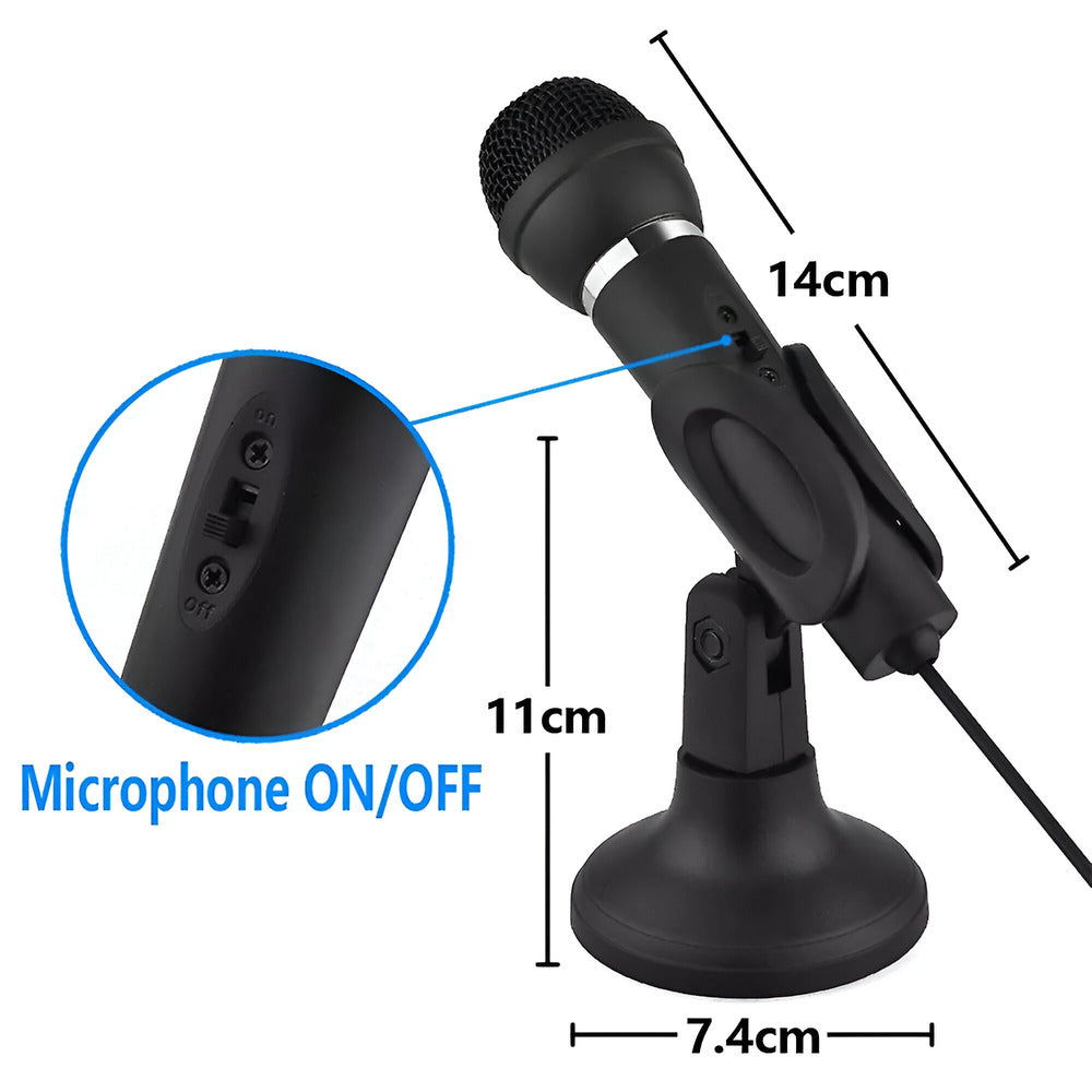 Soncm Aux Desktop Microphone with Stand SM-M3