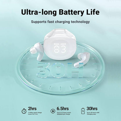 ACEFAST T9 Crystal Air Wireless Earbuds (AI Call Noise Reduction, 30h Playtime)