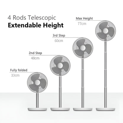 Telescopic stand with four adjustable height levels on a white background