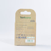 batzone Type C Li-ion Rechargeable Battery C 7200mWh (2Pcs), Wooden packaging of a batzone battery on a white background