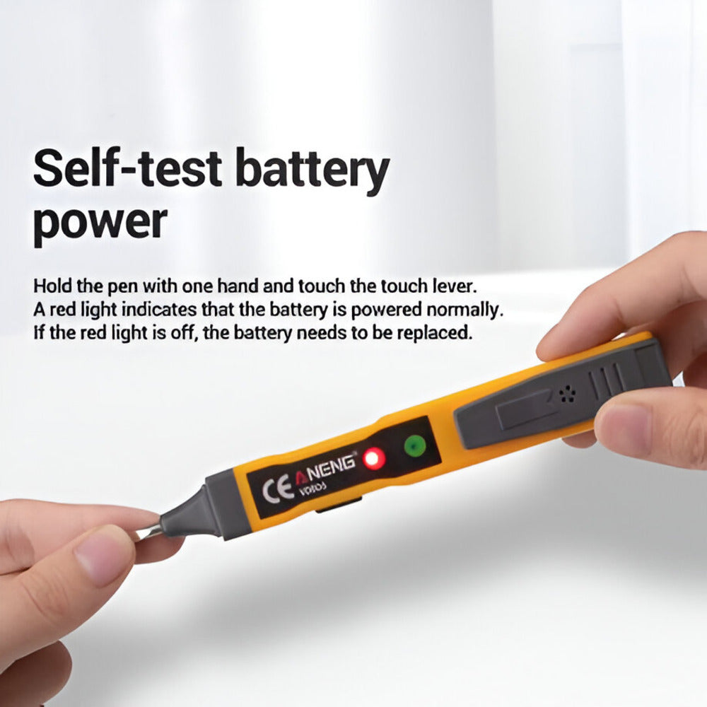 Voltage Tester Pen VD806 white background 4