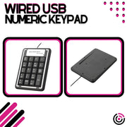 Wired USB Numeric Desktop Keypad – Ergonomic Plug-and-Play 3