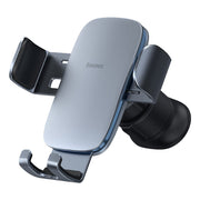 Baseus Metal Age ? Gravity Car Mount (Round Air Vent Version) Dark Grey On White Background