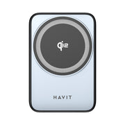 Havit wireless charging pad with Qi logo on a white background