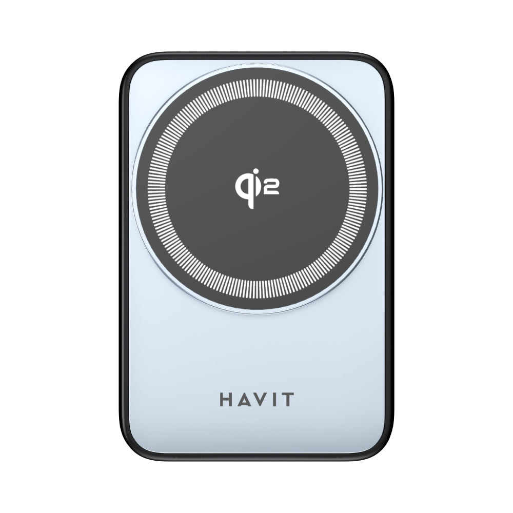 Havit wireless charging pad with Qi logo on a white background